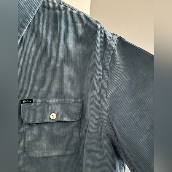 Polo Ralph Lauren 100% Cotton Long Sleeve Button Down Corduroy Shirt sz 2XLT - Picture 7 of 15